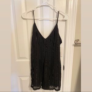 Black Beaded Romper
